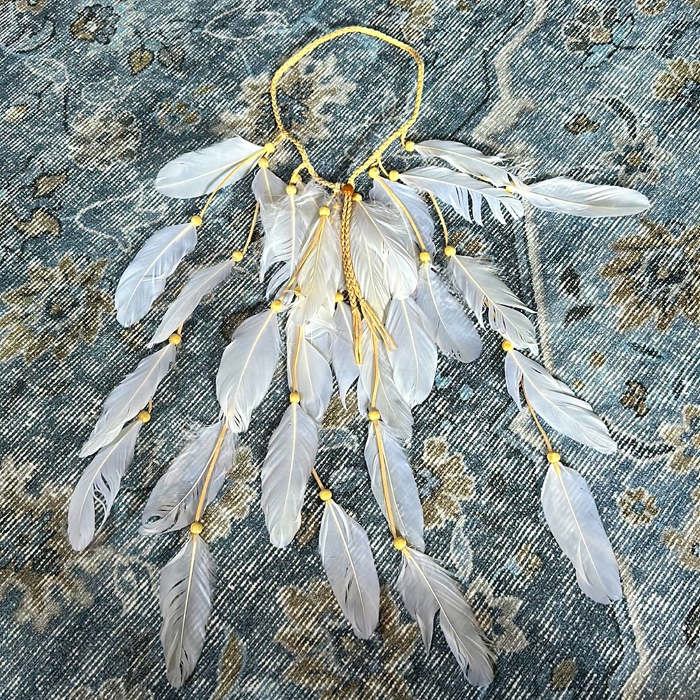 BOHO feather headband